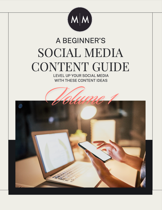 A beginner's Social Media Content Guide, Volume 1