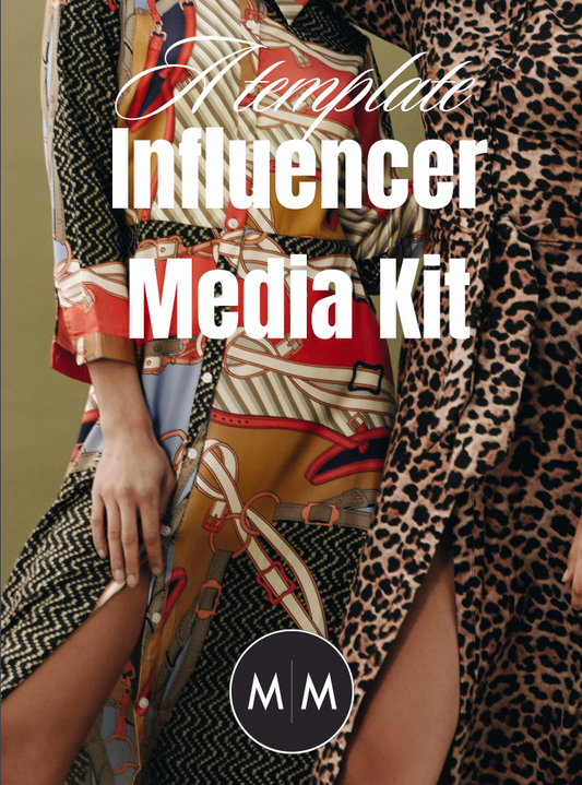 Influencer Media Kit Template