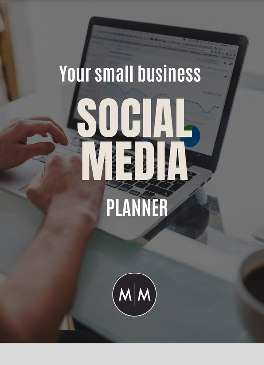 Social Media template planner By The Mighty and The Mercy